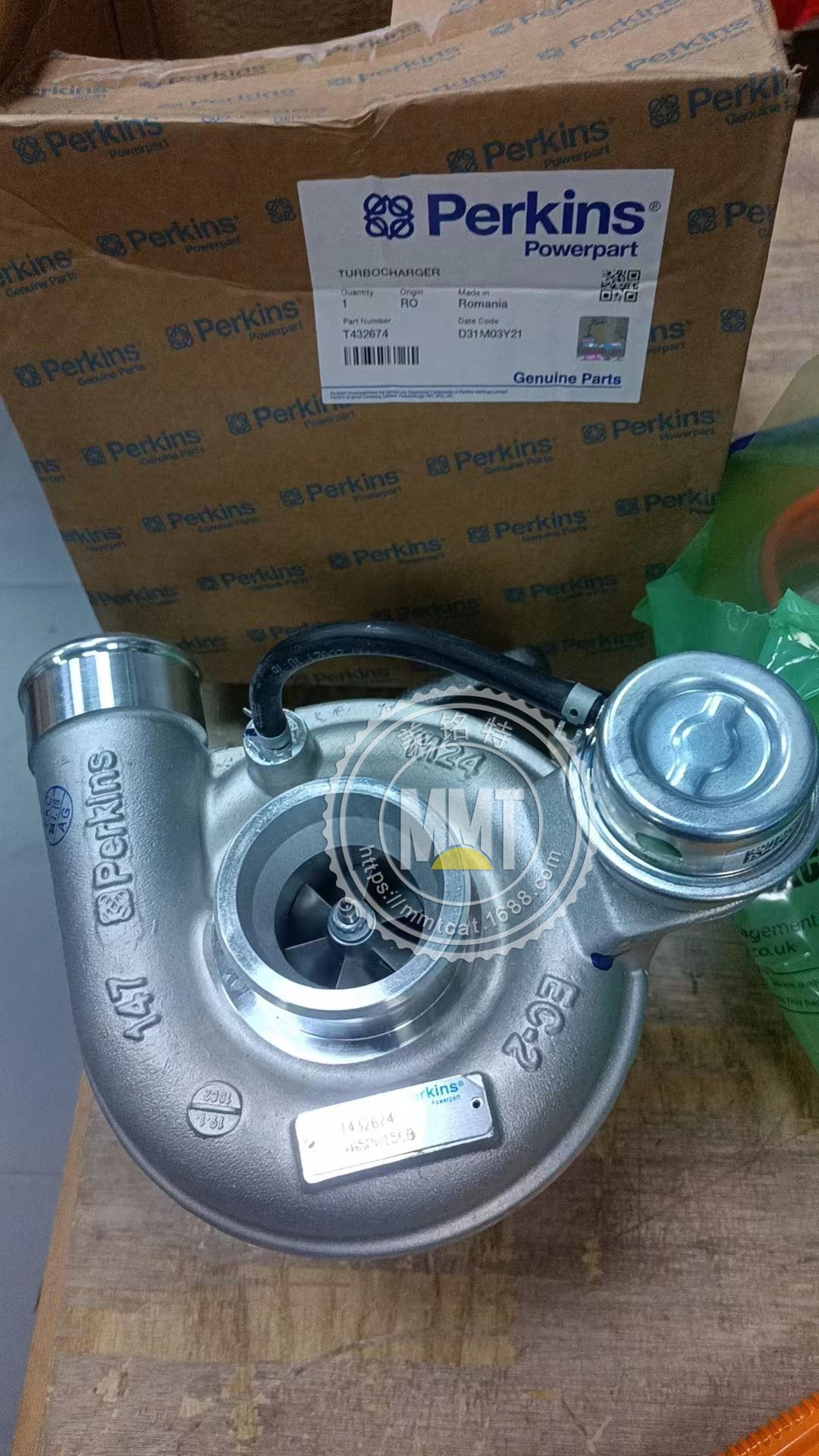 珀金斯增压机T432674涡轮增压器T432674